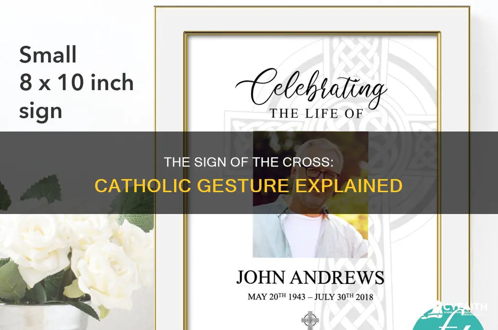 how to catholics make the cross