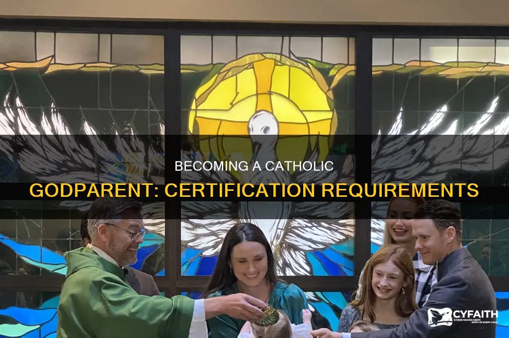 how to certify as a catholic godparent