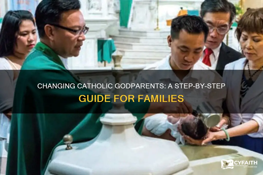 how to change catholic godparents
