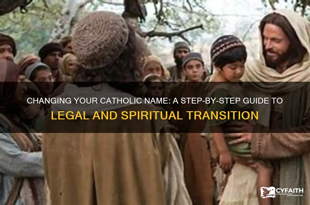 how to change catholic name