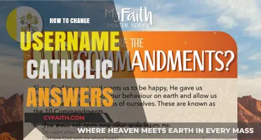 Changing Your Catholic Answers Username: A Step-by-Step Guide