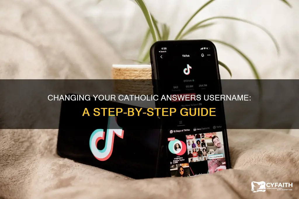 how to change username catholic answers