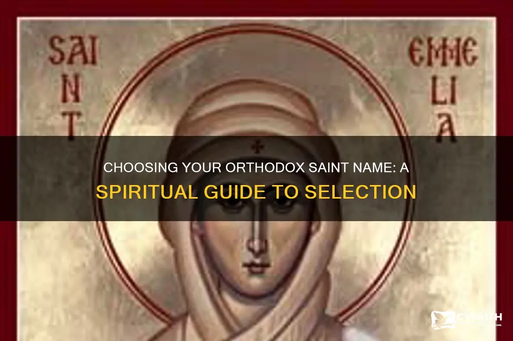 how to choose a saint name orthodox