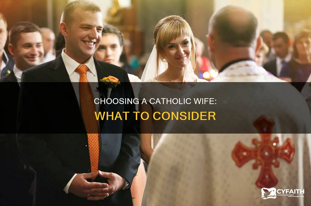 how to choose a wife catholic