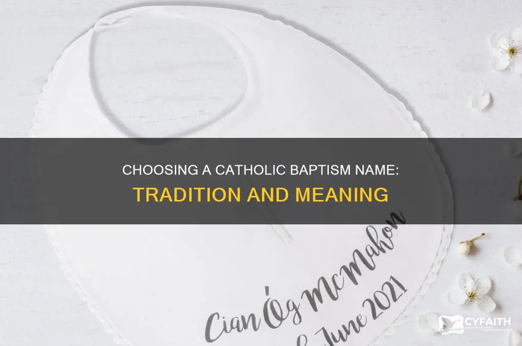 how to choose catholic baptism name