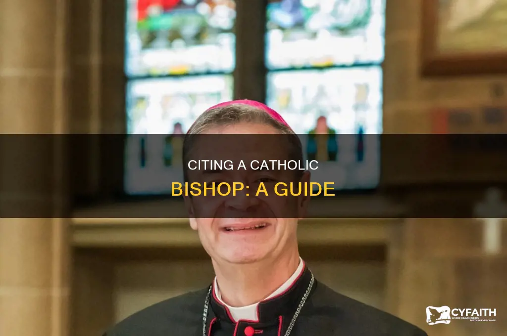 how to cite a catholic bisop
