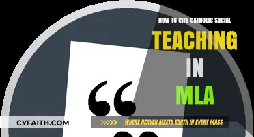 Citing Catholic Social Teaching: MLA Style Guide