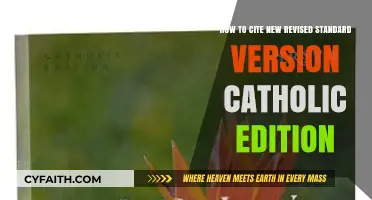 Citing the New Revised Standard Version Catholic Edition: A Guide