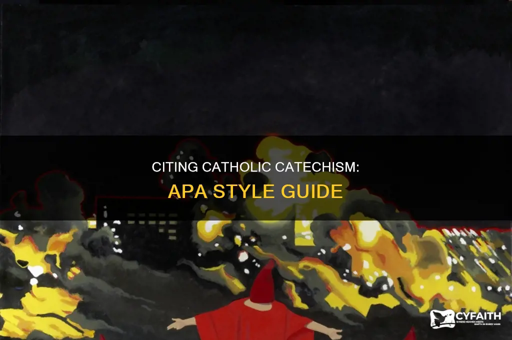 how to cite the catholic catechism apa