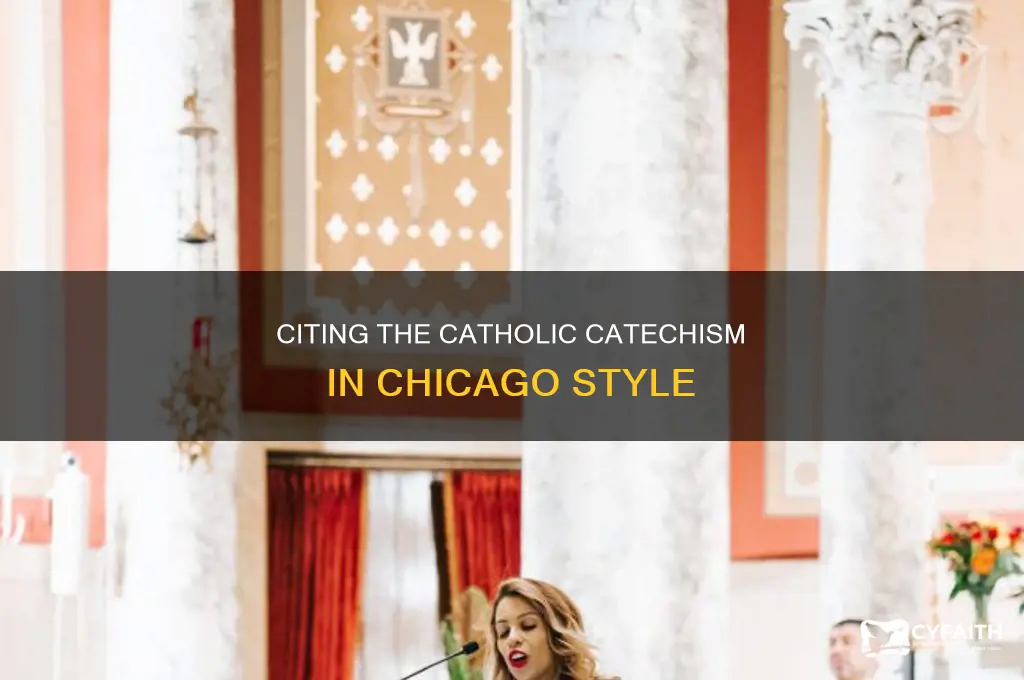 how to cite the catholic catechism chicago