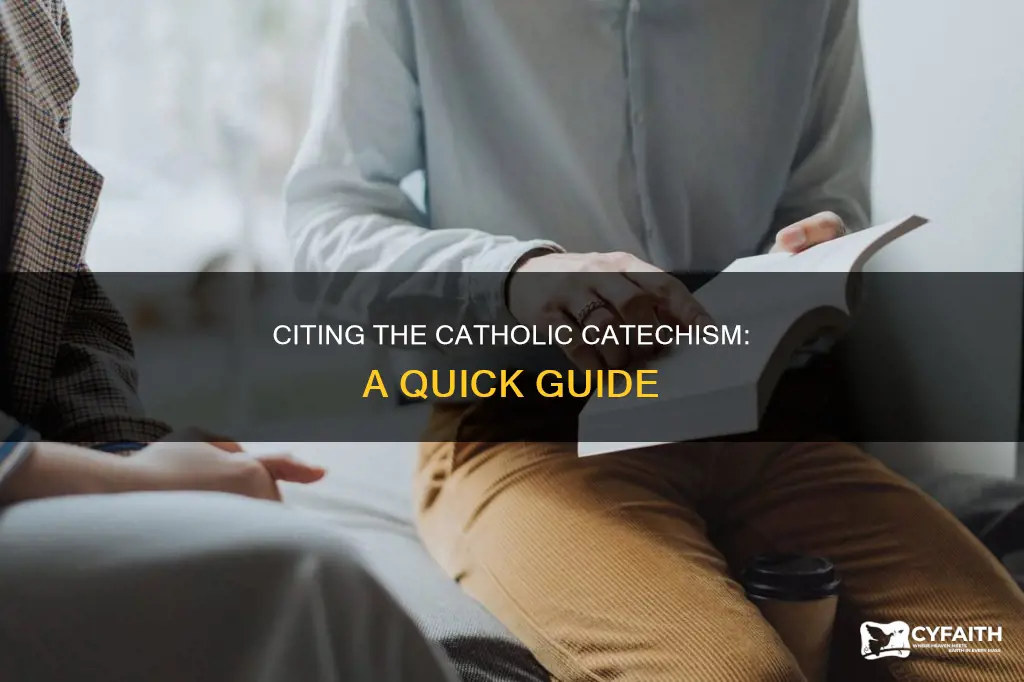how to cite the catholic catechism