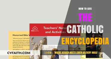 Citing the Catholic Encyclopedia: A Quick Guide