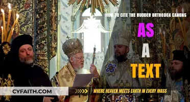 Citing the Rudder Orthodox Canons: A Comprehensive Textual Guide