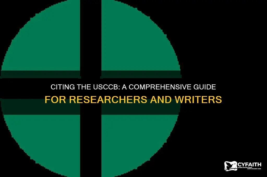 how to cite the umited states conference of catholic bishops
