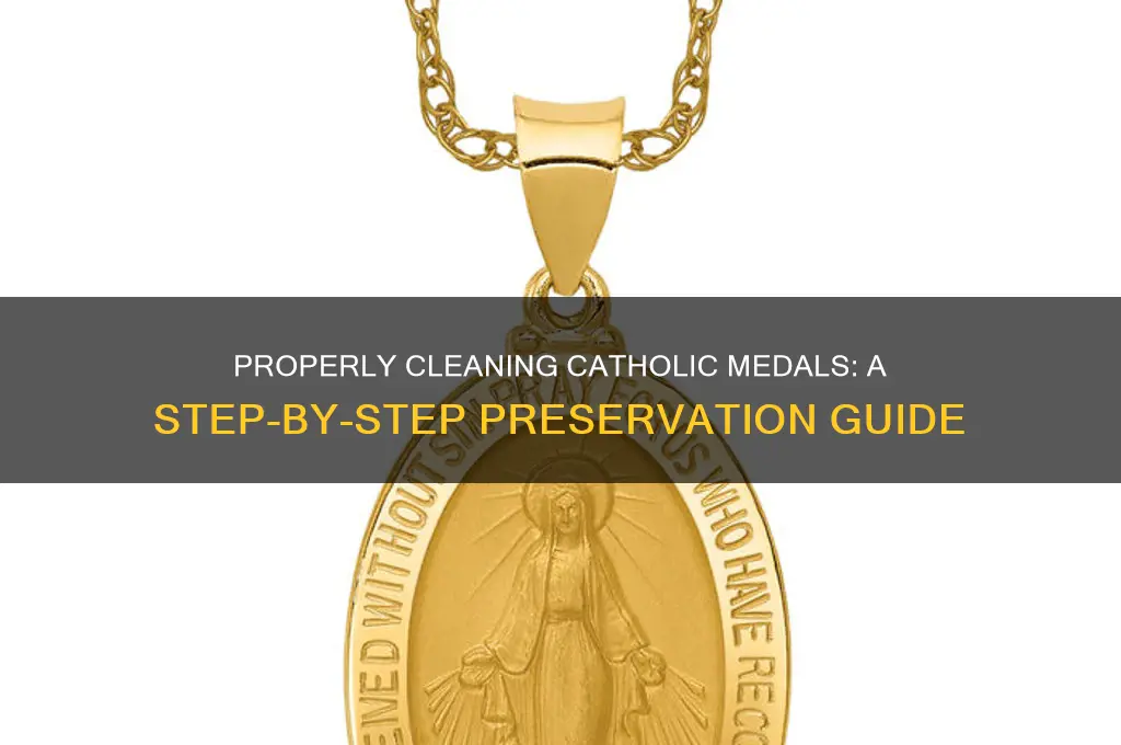 how to clean catholic medals