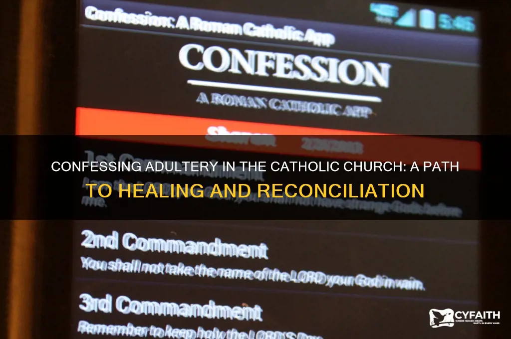how to confess adultery catholic