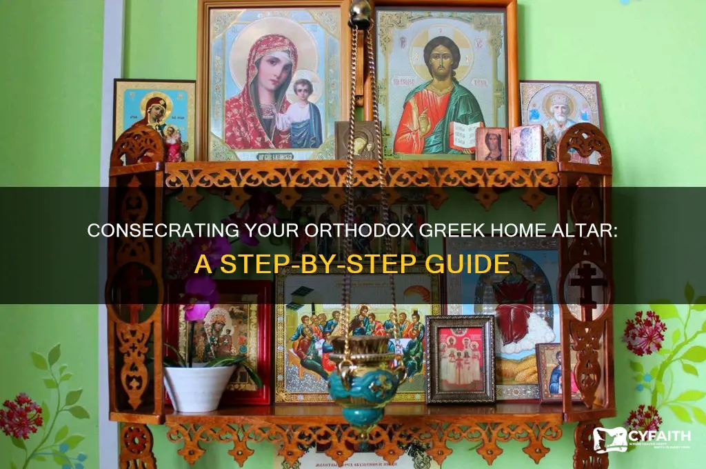 how to consecrate my home altar orthodox greek