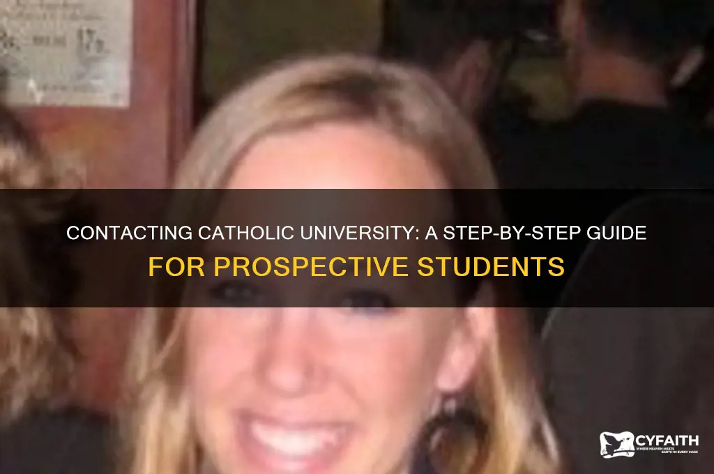 how to contact catholic university