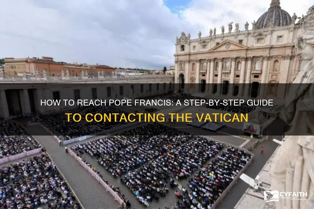 how to contact pope francis