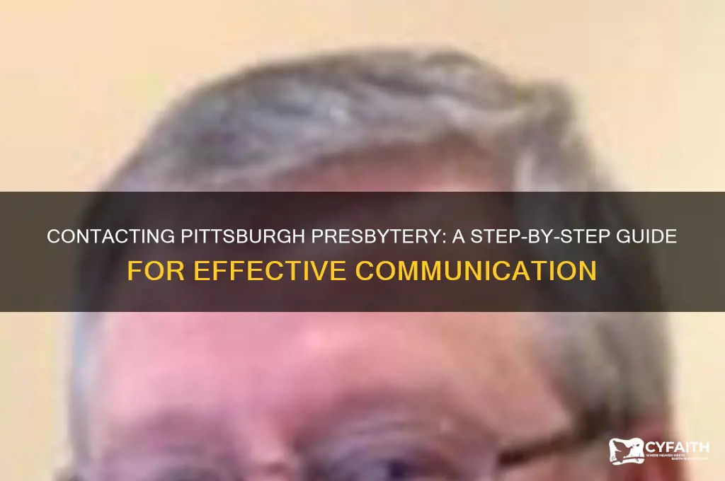 how to contact the pittsburgh presbytery