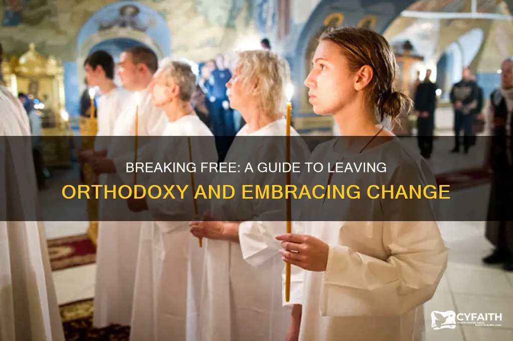 how to convert away from orthodox