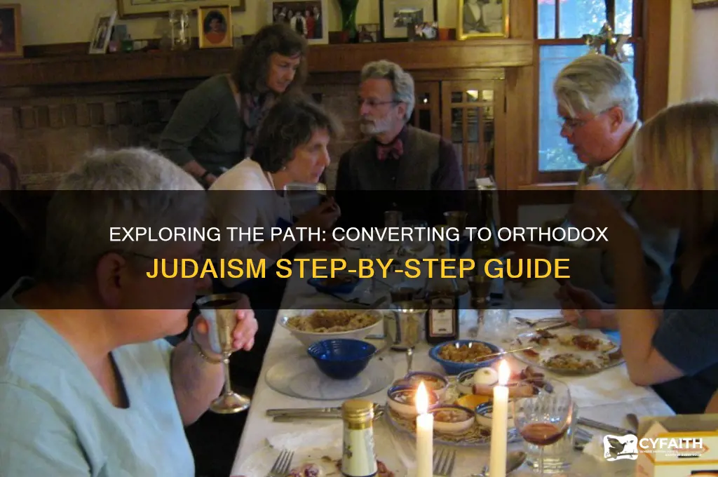 how to convert orthodox judaism