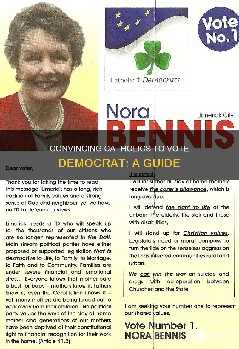 how to convice catholic to be democrat
