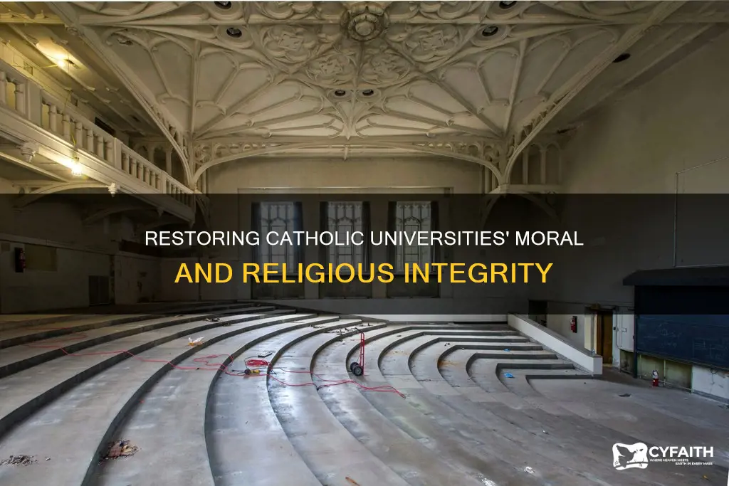 how to correct so called catholic universities