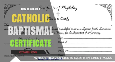 Creating a Catholic Baptismal Certificate: A Step-by-Step Guide