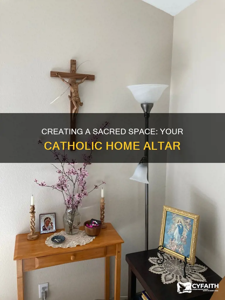 how to create a catholic home altar