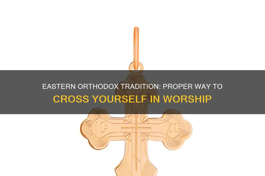 how to cross yourself eastern orthodox
