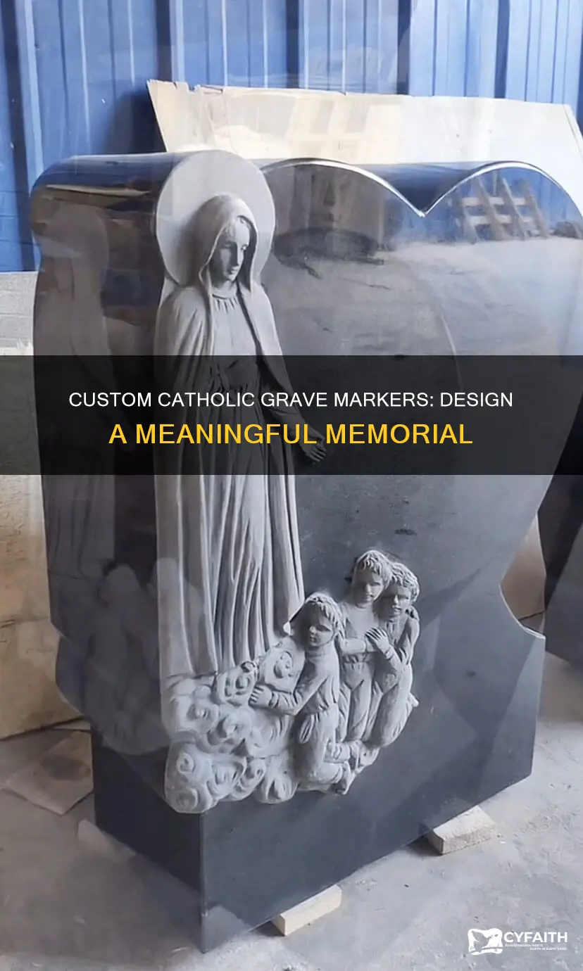 how to custom design a catholic grave marker