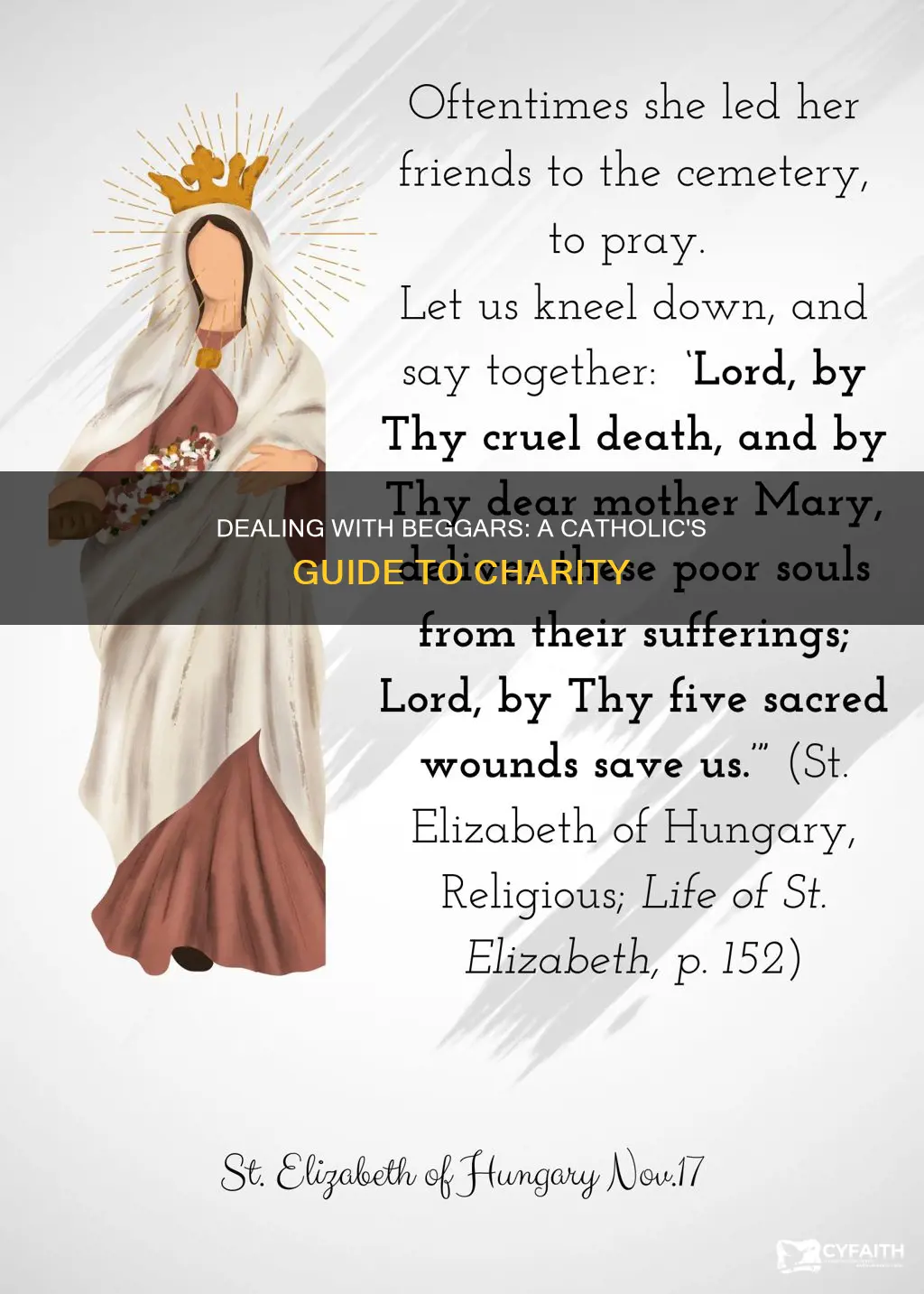 how to deal with beggars catholic