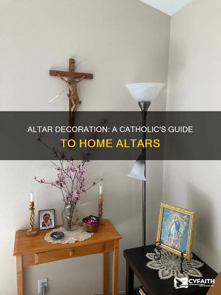 how to decorate the altar at home catholic