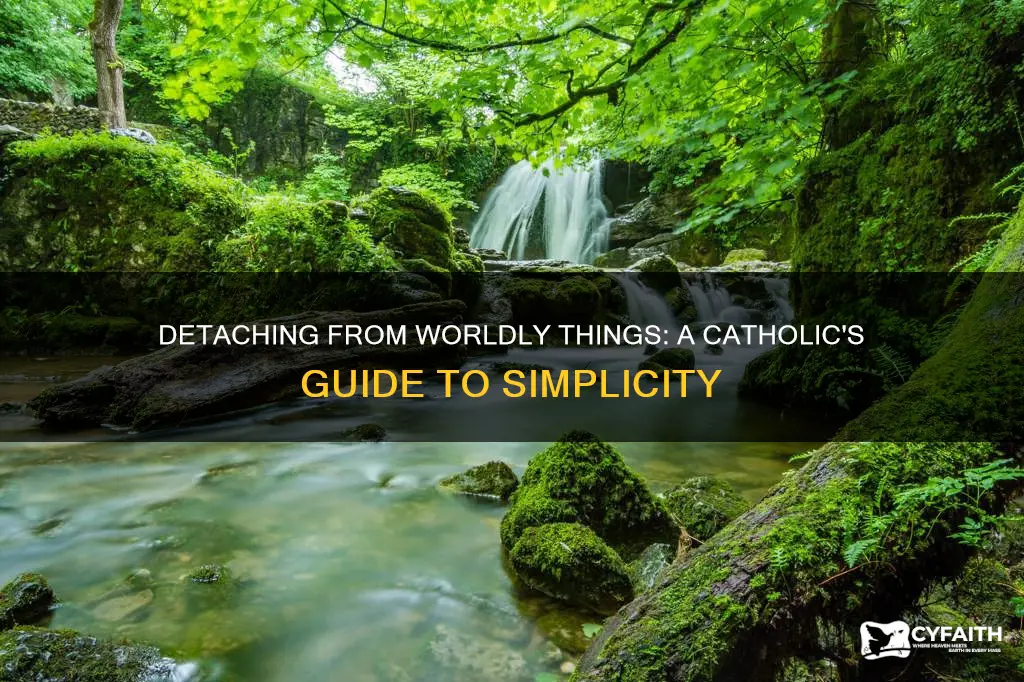 how to detach yourself from worldly things catholic