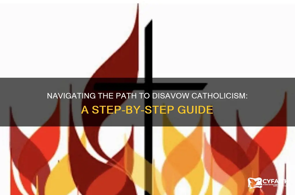 how to disavow as catholic