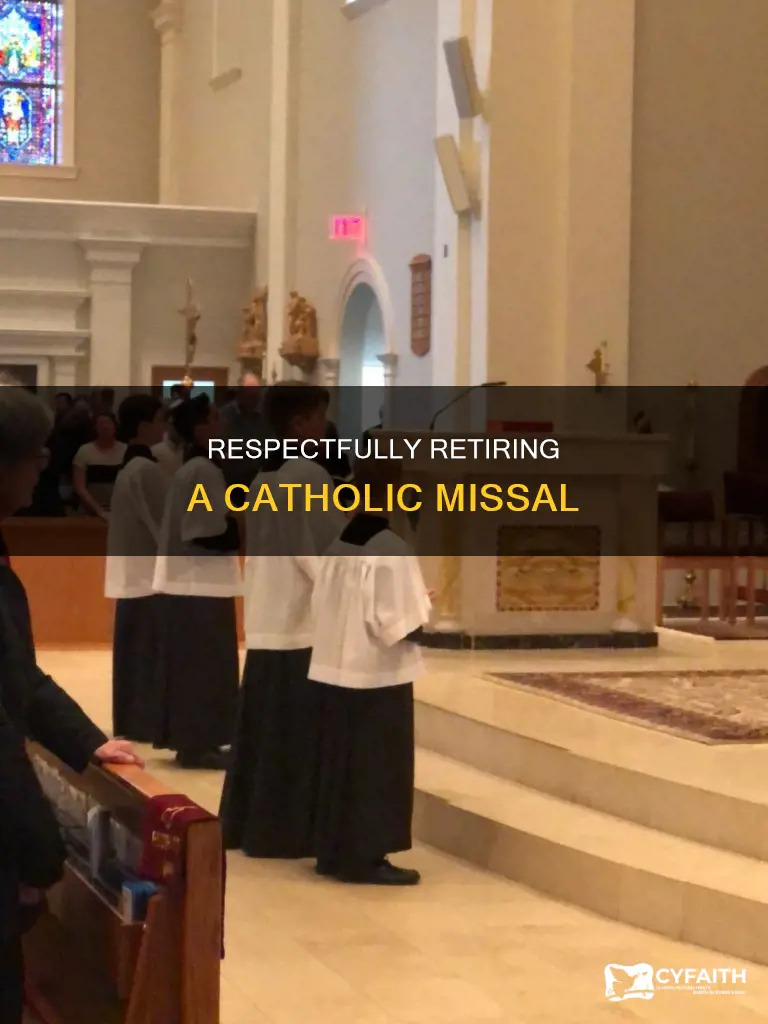 how to dispose of a catholic missal