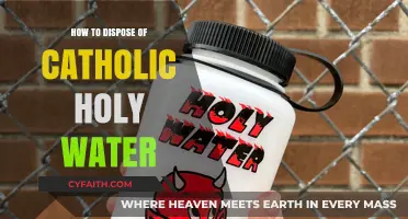 Disposing Holy Water: The Catholic Way