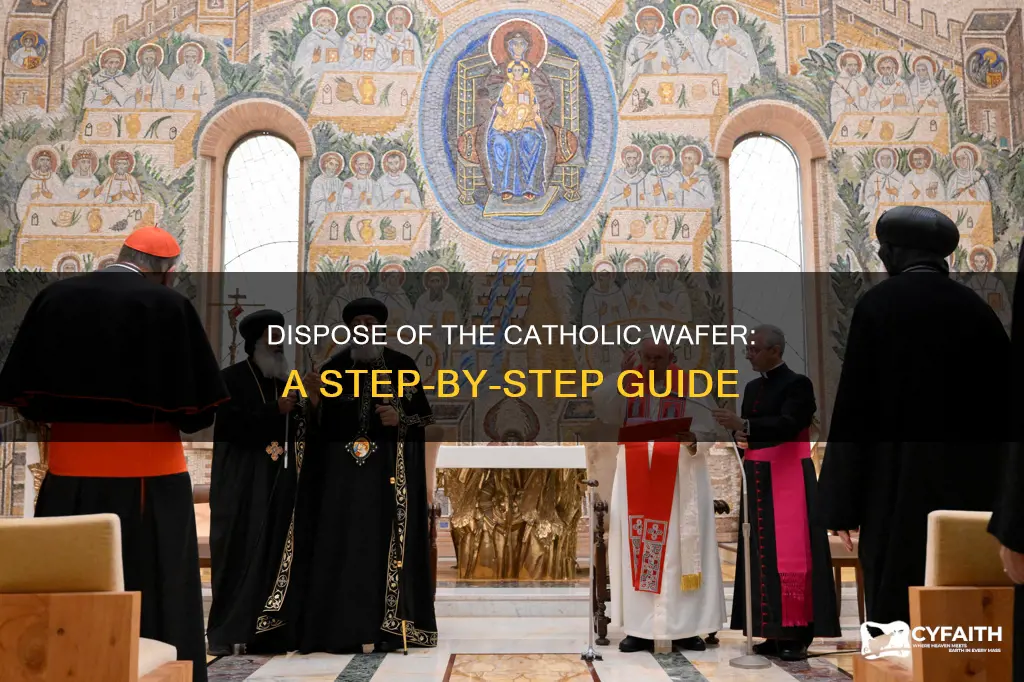 how to dispose of catholic wafer