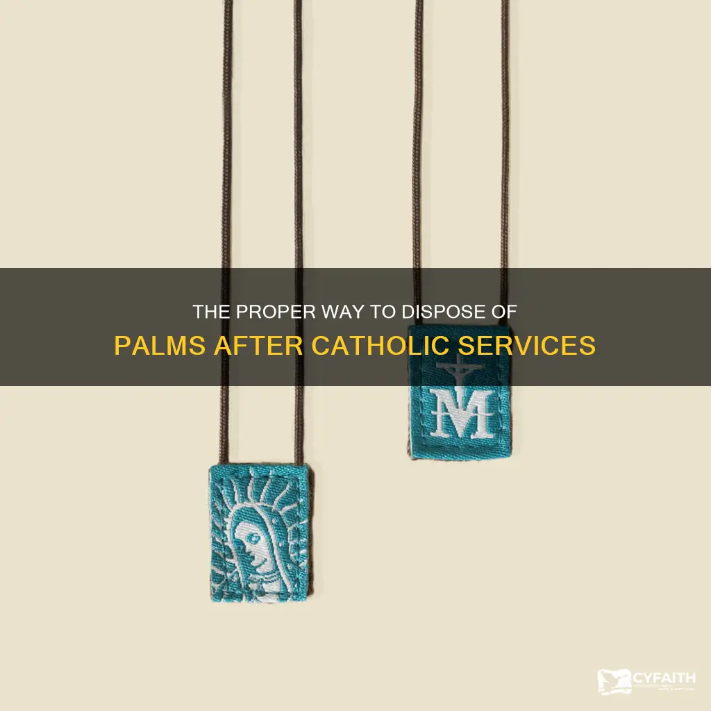 how to dispose of palms catholic