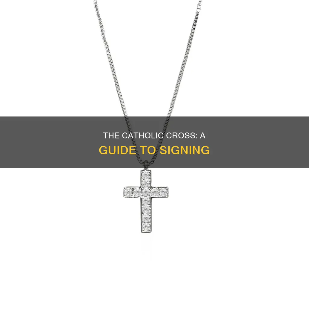 how to do catholic cross sign