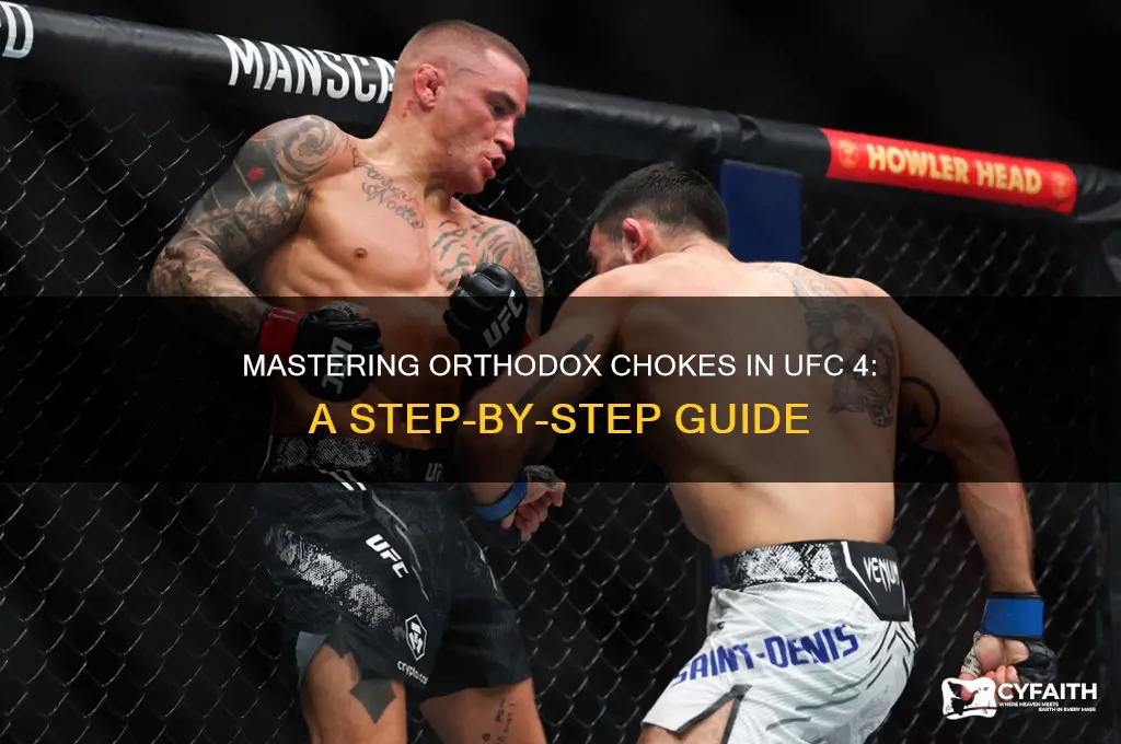 how to do orthodox chokes ufc 4