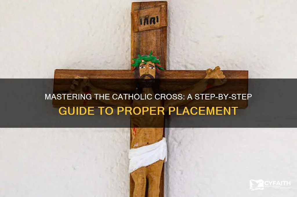 how to do the catholic cross on your body