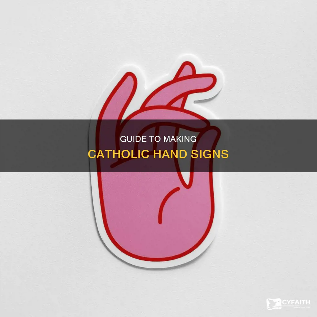 how to do the catholic hand thing