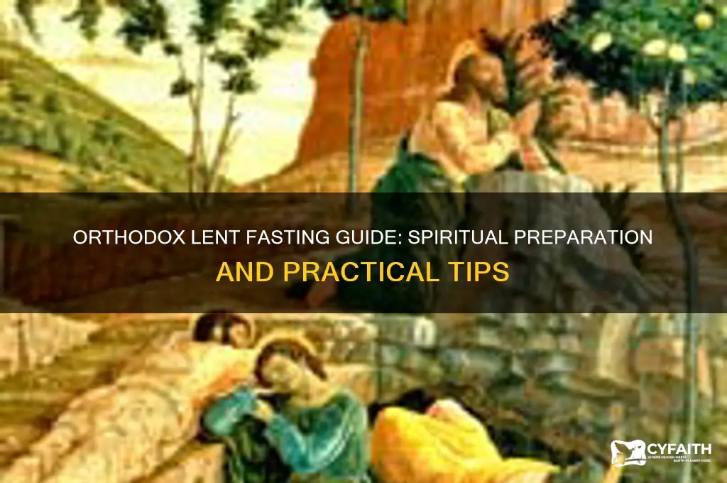 how to do the lent fast orthodox