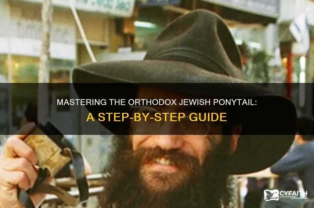 how to do the orthodox jew ponytail