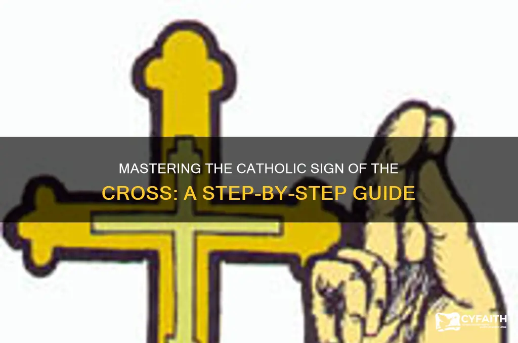 how to do the sign of the cross catholic