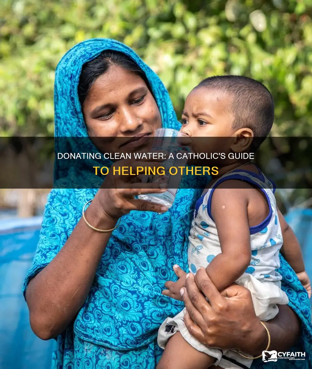 how to donate clean water catholic