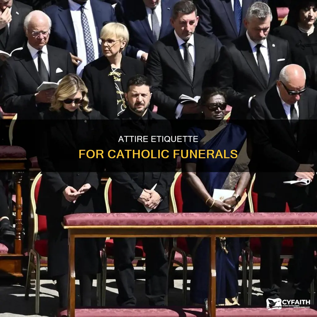how to dress for a catholic funeral