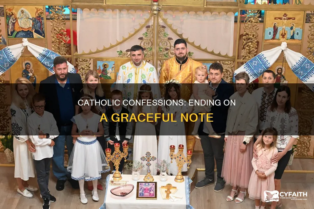 how to end a catholic confession